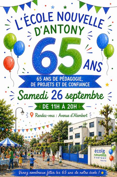 Affiche Anniversaire 65 ans